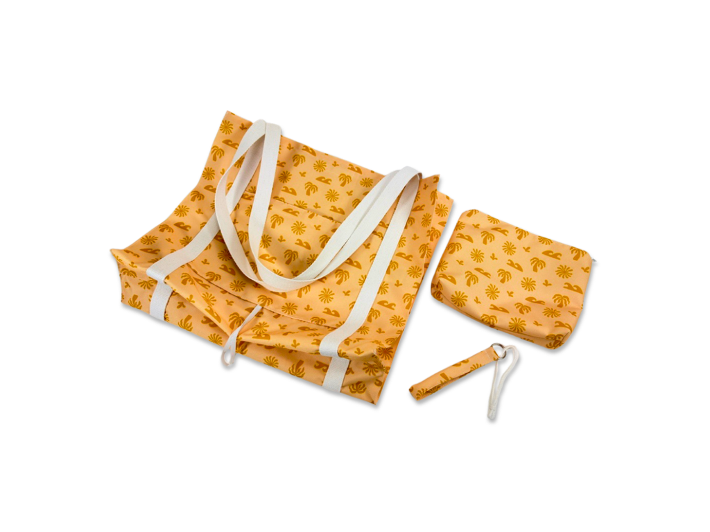 Dárkový set 3v1: nákupní taška, kosmetická taštička a klíčenka